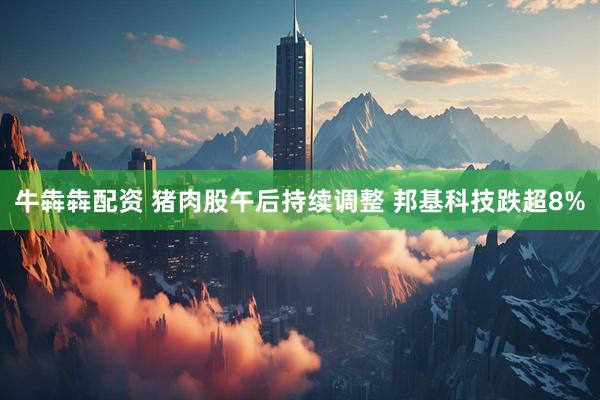 牛犇犇配资 猪肉股午后持续调整 邦基科技跌超8%